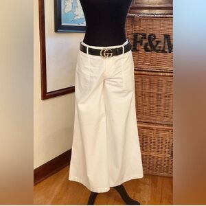 Ralph Lauren Black Label white Wide Leg Pants size 10
